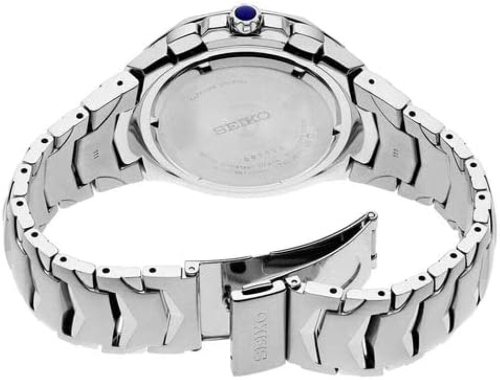 Pre-owned Seiko Coutura Men's Blue Dial 45.6mm Sillver Stainless Steel Chronograph Watch