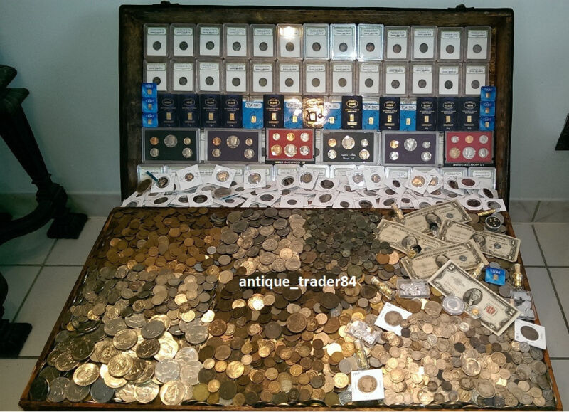 ☆ 100 Coin Lot From Old Estate Hoard! ☆ GOLD .999 SILVER BULLION PCGS Ancient ☆