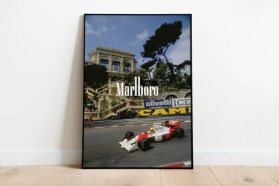 Vintage F1 Monaco Marlboro Poster