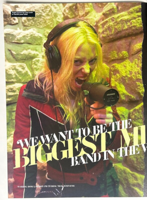 ANGELA GOSSOW - 2005 full page UK magazine poster ARCH ENEMY