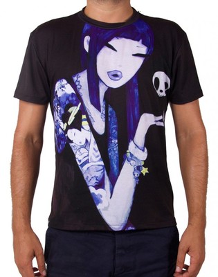 NEW Tokidoki TKDK Alpine Glow Men's Black Tee T Shirt CMTE04183 US Seller NEW Tokidoki TKDK Alpine Glow Men's Black Tee T Shirt CMTE04183 US Seller