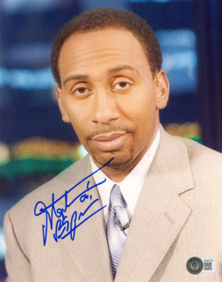 STEPHEN A. SMITH SIGNED AUTOGRAPHED 8x10 PHOTO ESPN FIRST TAKE RARE BECKETT BAS