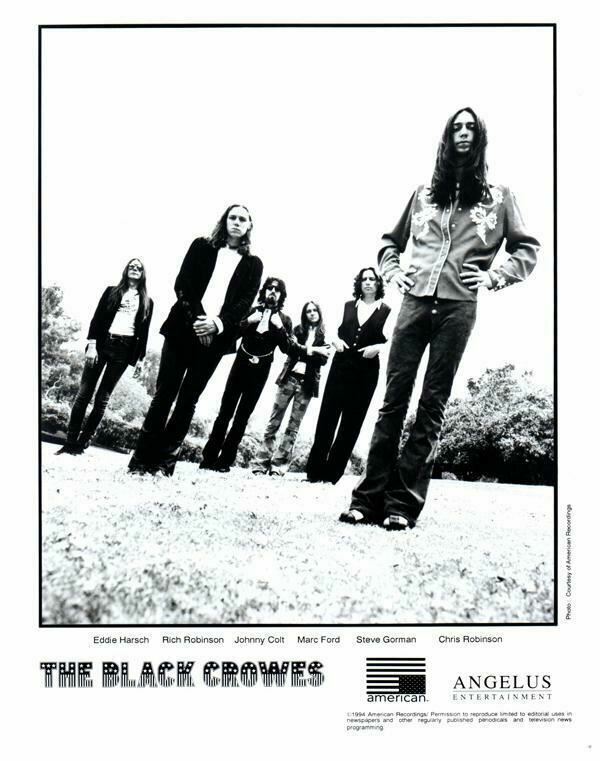 The Black Crowes Rock group portrait Original Record Promo 8x10 Photo 1994
