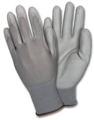 Anchor Brand Nitrile-Coated Gloves Gray//Black Nylon Knit Medium 12 Pairs 6020M