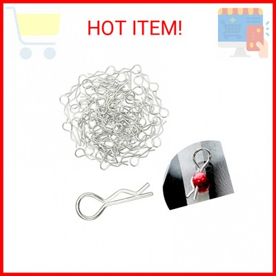 GLOBACT 100Pcs Universal RC Body Clips Pins for All 1/8 1/10 1/12 Scale Redcat H