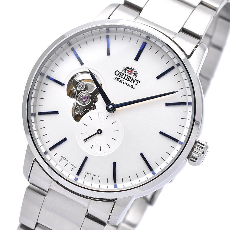 Pre-owned Orient Contemporary Rn-ar0102s Mechanical Automatic Watch Silver White Dial 40mm