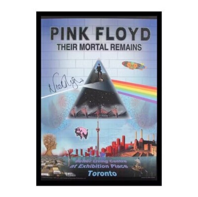 Pink Floyd Their Mortal Remains Toronto Poster Signed by Nick Mason