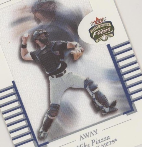 2002 Fleer Focus Jersey Edition - Mike Piazza #3 M