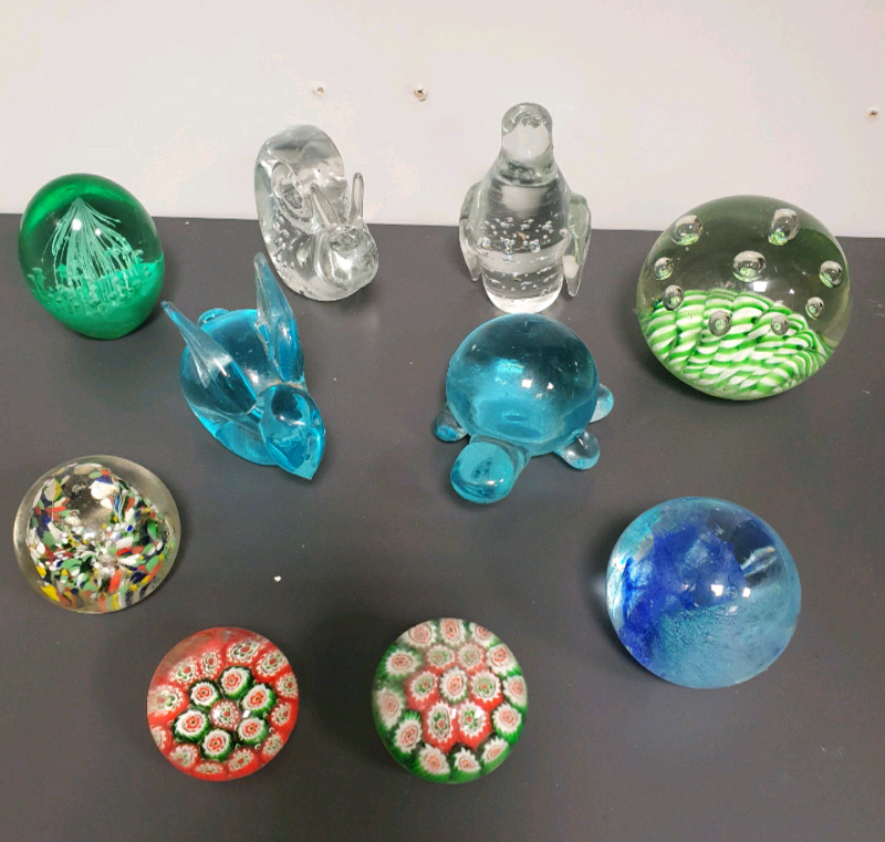 Set of 10 paper weights in Chellaston, Derbyshire Gumtree