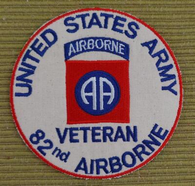 Patch WWII US Army 82nd Airborne Division Insignia Veteran Paratrooper WK2 D-Day