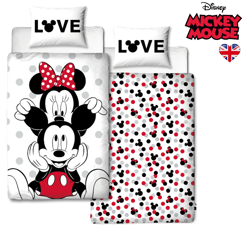 Disney Mickey Mouse Singe Bed Duvet Set Reversible Beyond Design