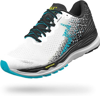 

361 Degrees Mens Meraki 3 Running Shoe, White/Scuba Blue