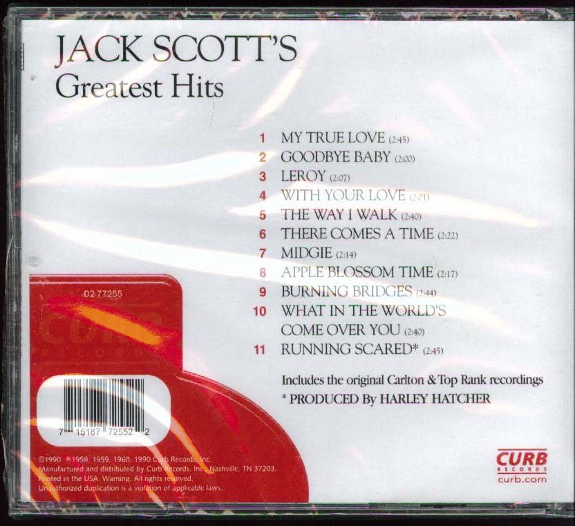Collection of 3 Jack Scott CD's