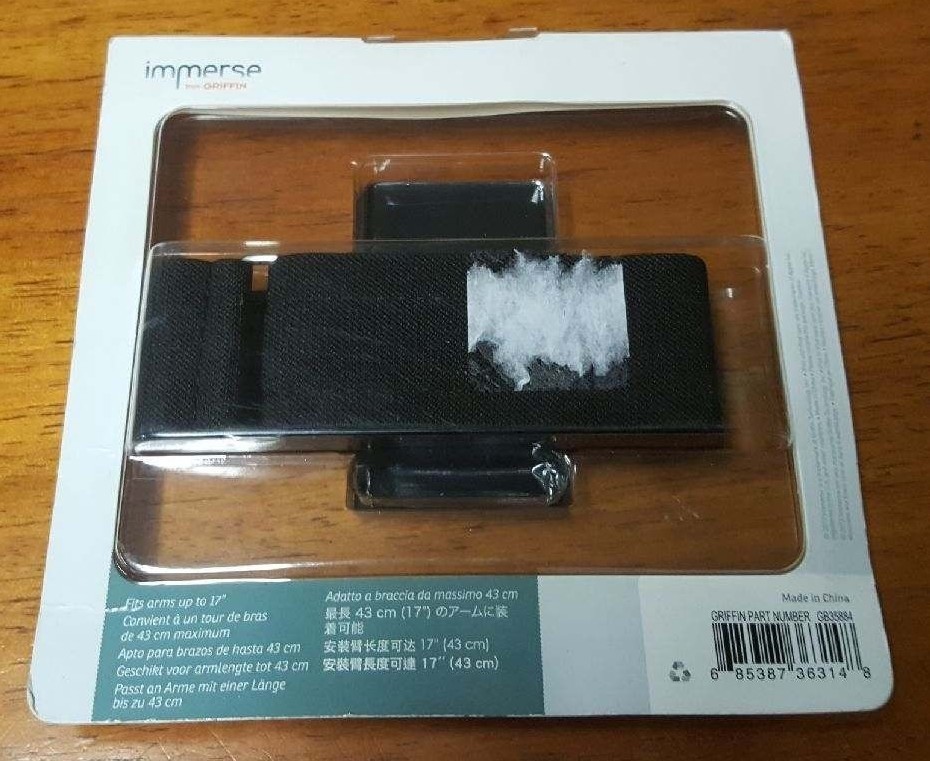 New Sealed GRIFFIN Immerse Sport Armband for Apple iPod nano 7G Armband, Black