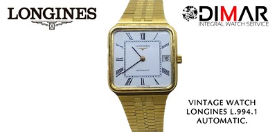 Vintage Longines L.994.1 Automatic. Gold Plated. Calendar at 3. Year 1960.