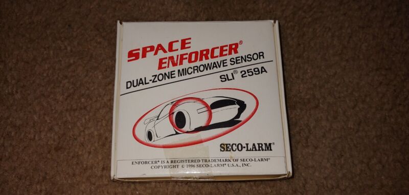Seco-Alarm Dual Zone Microwave Sensor,  4 Wires, Space Enforcer, New!
