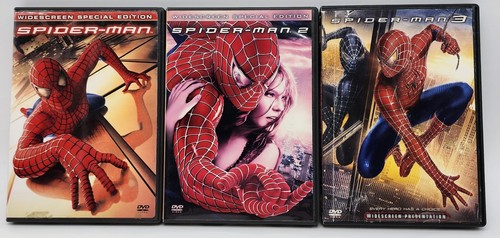 Spider-Man 3 DVD Lot: 1-2-3 - MARVEL - 5 Discs Preowned Wide