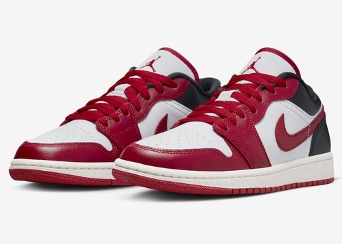 NIKE★WMNS AIR JORDAN 1 LOW★BLACK/SAIL/GYM RED Air Jordan 1 low women's shoe.black sail gym red. Size 9 | eBay