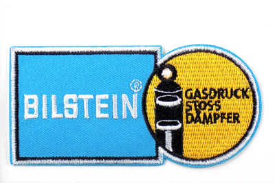BILSTEIN GASDRUCK STOSSDÄMPFER EMBROIDERED PATCH 4-1/2'' x 2'' HIGH END PRODUCTS.