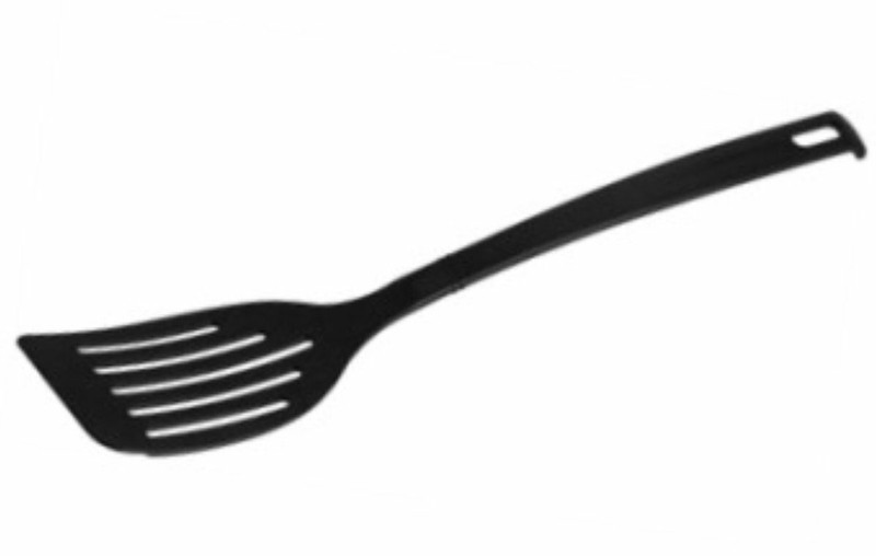 Fackelmann Schlitzwender 32cm Aus Kunststoff Schwarz Pfannenwender Wender Nero