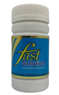 1 Fast Solution Suplemento  Natural 30 Capsulas  Para Quemar Grasa Bajar De Peso