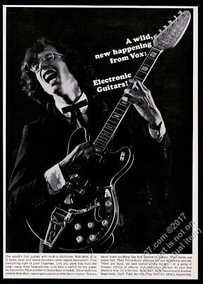1967 Vox electrtic guitar photo vintage print ad