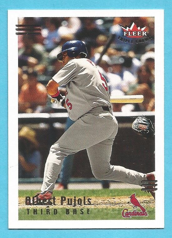 プーホールズ　 Pujols Cardinals ALBERT PUJOLS 2002 Fleer Triple Crown #186 Cardinals (2nd