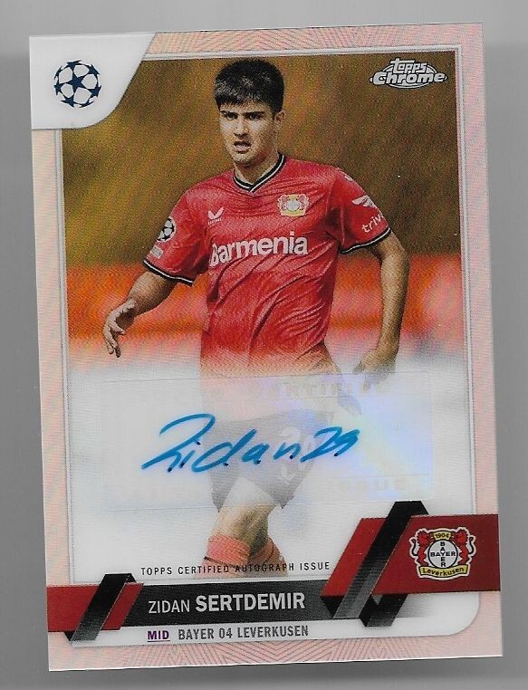 2022-23 Topps Chrome UEFA Autograph Auto Card : Zidan
