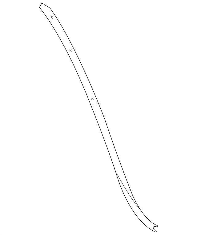 Genuine Ford Right Rear Weather-Strip Door Shell DS7Z-5428124-A