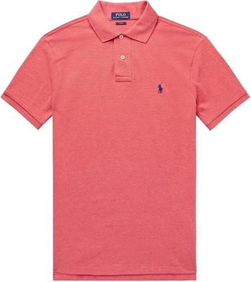 Мужское поло Ralph Lauren классического кроя из сетки с логотипом Pony, Highland Rose, X-Large