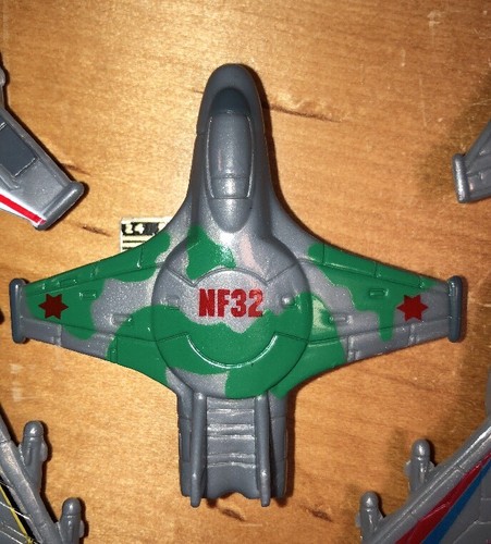 USAF Fighter Jets Planes Plastic Toy / Cake Toppers Collectibles Set 5- 2.5 - 3”