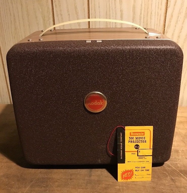 Vintage Kodak Brownie 300 Movie Projector 8mm w/Original Box
