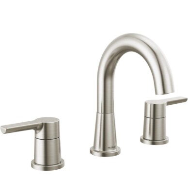 Peerless P3512LF-BN Flute Bathroom Faucet, Brushed Nickel Brushed Nickel