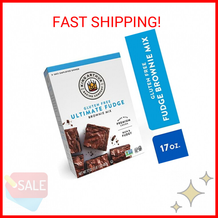 King Arthur, Gluten Free Fudge Brownie Mix, Certified Gluten-Free, Non-GMO Proje