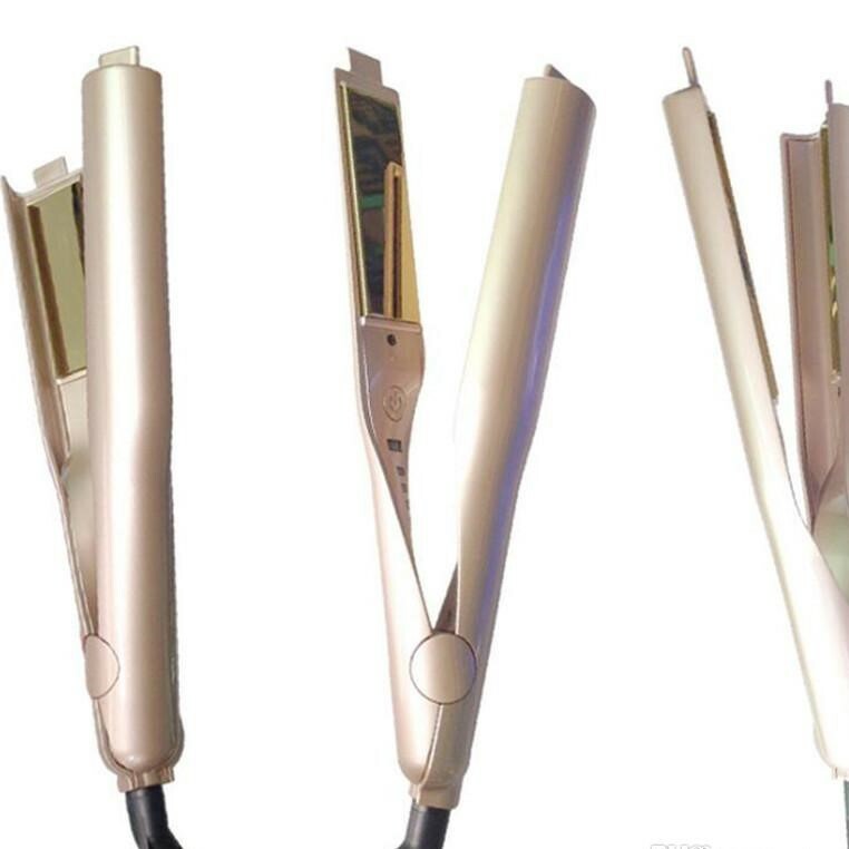 Tyme Iron 2 in 1 Hair Straightening Curling Gold Plated Titanium
