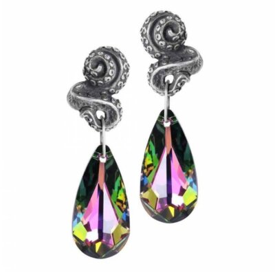 Alchemy Gothic Kraken Stud Earrings   Local Stock   Gothic
