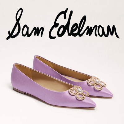 SAM EDELMAN Wanda Tour Lilac Dress Flats MSRP $158 SIZES 6,5 and 9 NEW IN BOX
