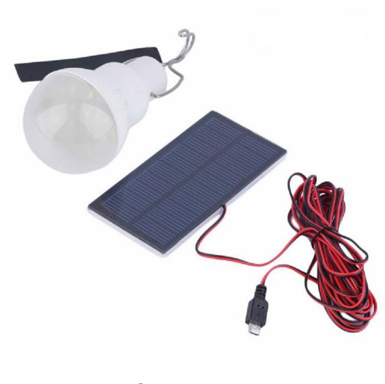 3W Solar Panel Power LED Birnen Licht tragbare Outdoor Camping Zelt-Energie S9E9