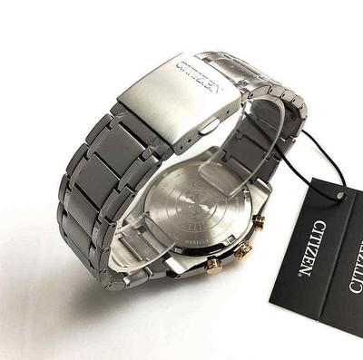 Pre-owned Citizen Men's  Eco-drive Super Titanium Chronograph Watch Ca4014-57e