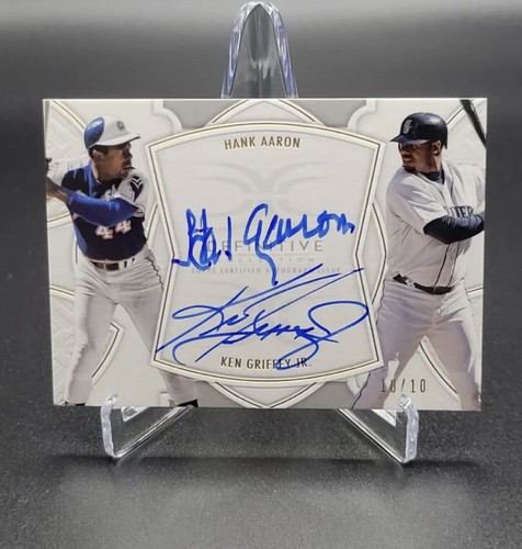 2020 Topps Definitive Hank Aaron Ken Griffey Jr. Dual On