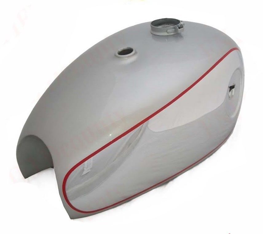 BSA Gold Star B34 A7 A10 Chrome Silver Painted 4 Gallon Petrol Tank With Cap  
