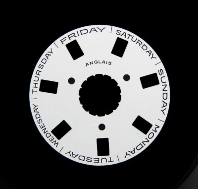 Genuine Rolex 3155 Caliber White Day Date Disc for Watch 18208 18296 18308 18238