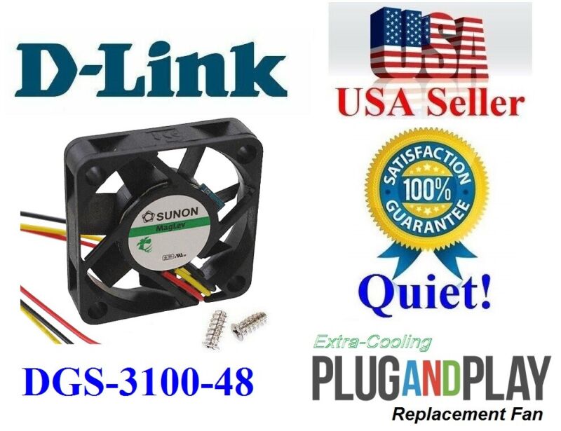 1x Quiet Replacement Fan For D-link Dgs-3100-48 (thin Fan)