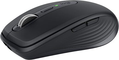 Logitech MX Anywhere 3 Black Wireless Bluetooth Fast Scrolling Mouse