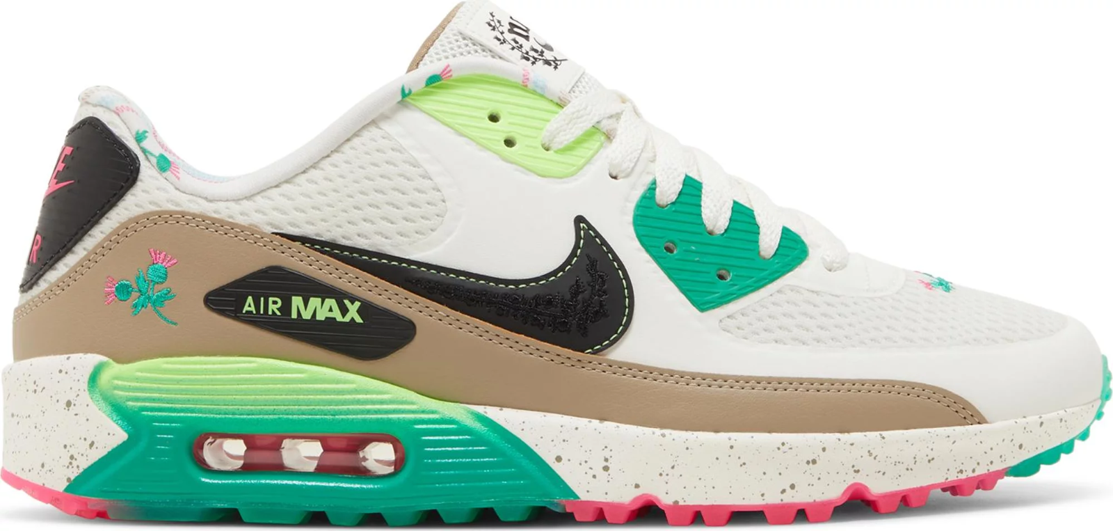 

Nike Air Max 90 G Golf NRG Back Home Белый Зеленый Черный DQ0279-100 Мужские s 11,5, Nike Air Max 90