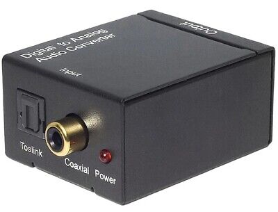 Digital Optical S/PDIF To RCA DAC Audio Converter