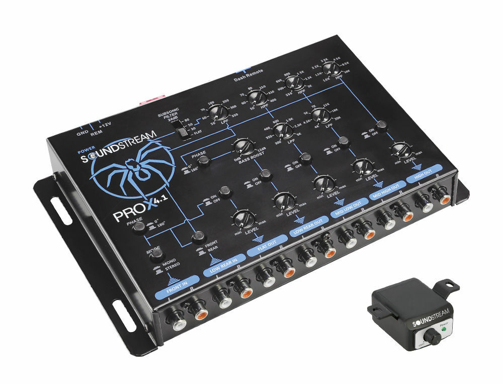 Soundstream PROx4.1 -4.1-way Electronic Crossover Optimized