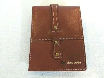 Pierre Cardin 'Evolution' Men's Tan Leather Handmade Bifold Wallet, New