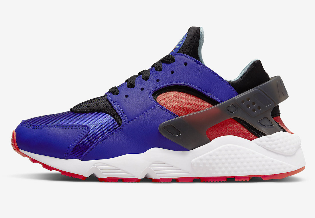

Мужские ретро кроссовки Nike Air Huarache Run Concord Blue Team Orange Copa DD1068-400, Синий, Nike Air Huarache Run