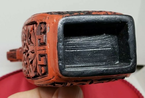 CHINESE LACQUER CINNABAR TEAPOT - EARLY 20TH CENTURY